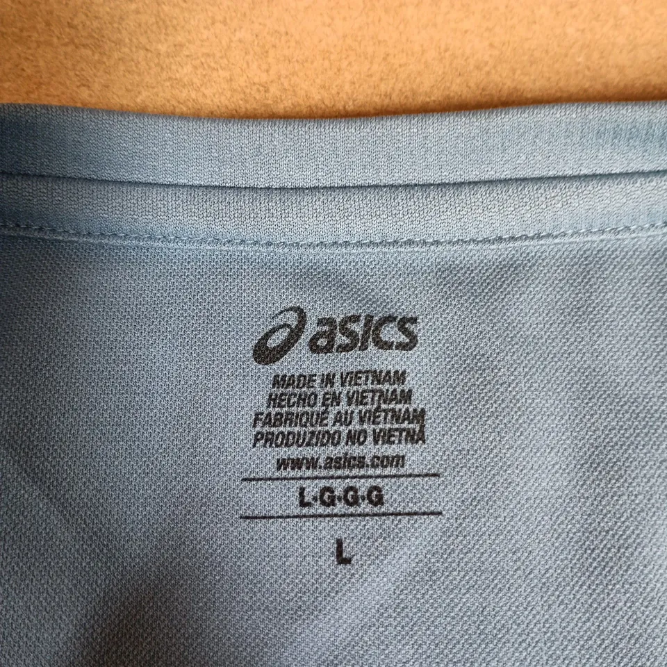 ASICS T-SHIRT - BLUE, MADE IN VIETNAM, MEN'S SIZE L