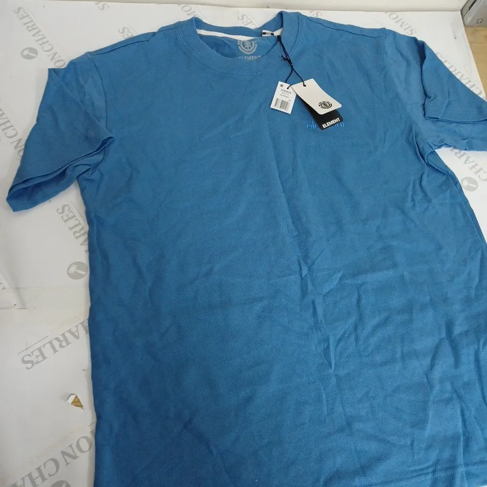 ELEMENT LIGHT BLUE CREW NECK T-SHIRT SIZE M 