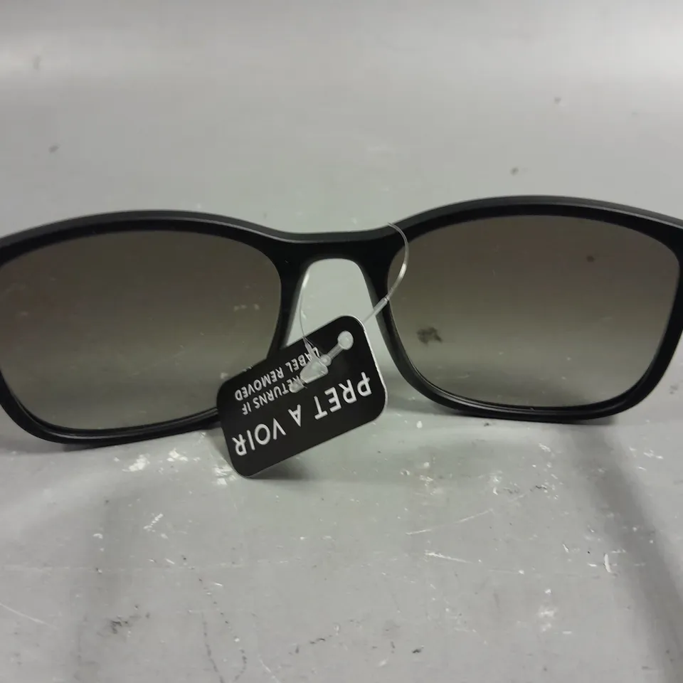 PRADA LINEA ROSSA BLACK FRAMED GLASSES IN CASE