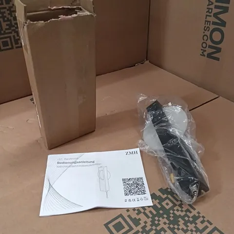 BOXED LED WALL LIGHT - BLACK (1 BOX)