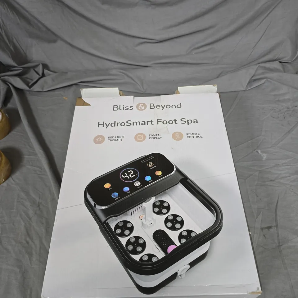 BLISS & BEYOND HYDROSMART FOOT SPA – BOXED
