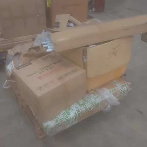 PALLET OF ASSORTED INCOMPLETE FURNITURE PARTS