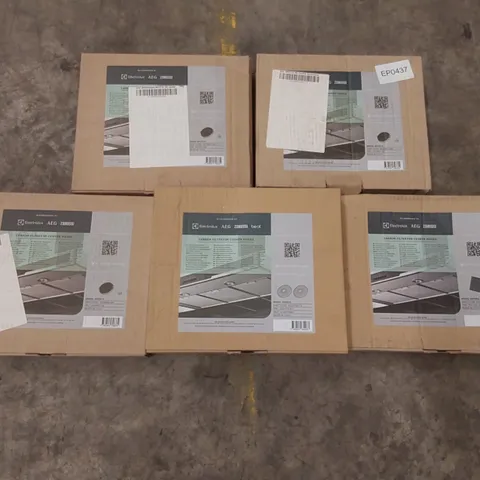 5x BRAND NEW BOXED ASSORTED ELECTROLUX CARBON FILTERS FOR COOKER HOODS - ASSORTED MODELS (5 BOXES)