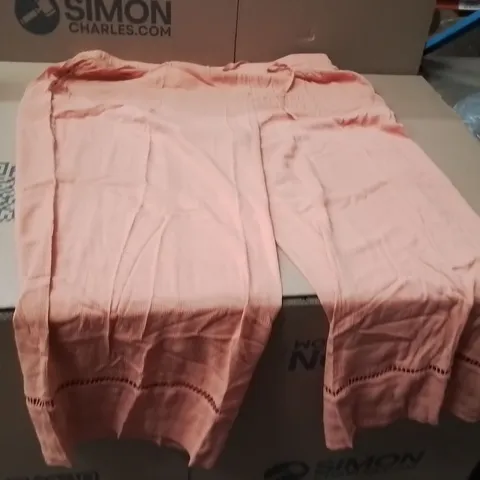 BOXED BRAND NEW APPROXIMATELY 13 JD WILLIAMS CRINKLE WIDE LEG TROUSERS APRICOT SIZE 26