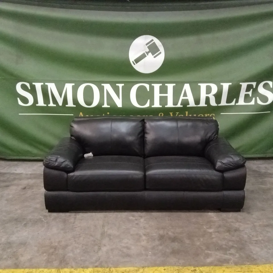 MARLOW 3 SEATER LEATHER SOFA RRP £1399