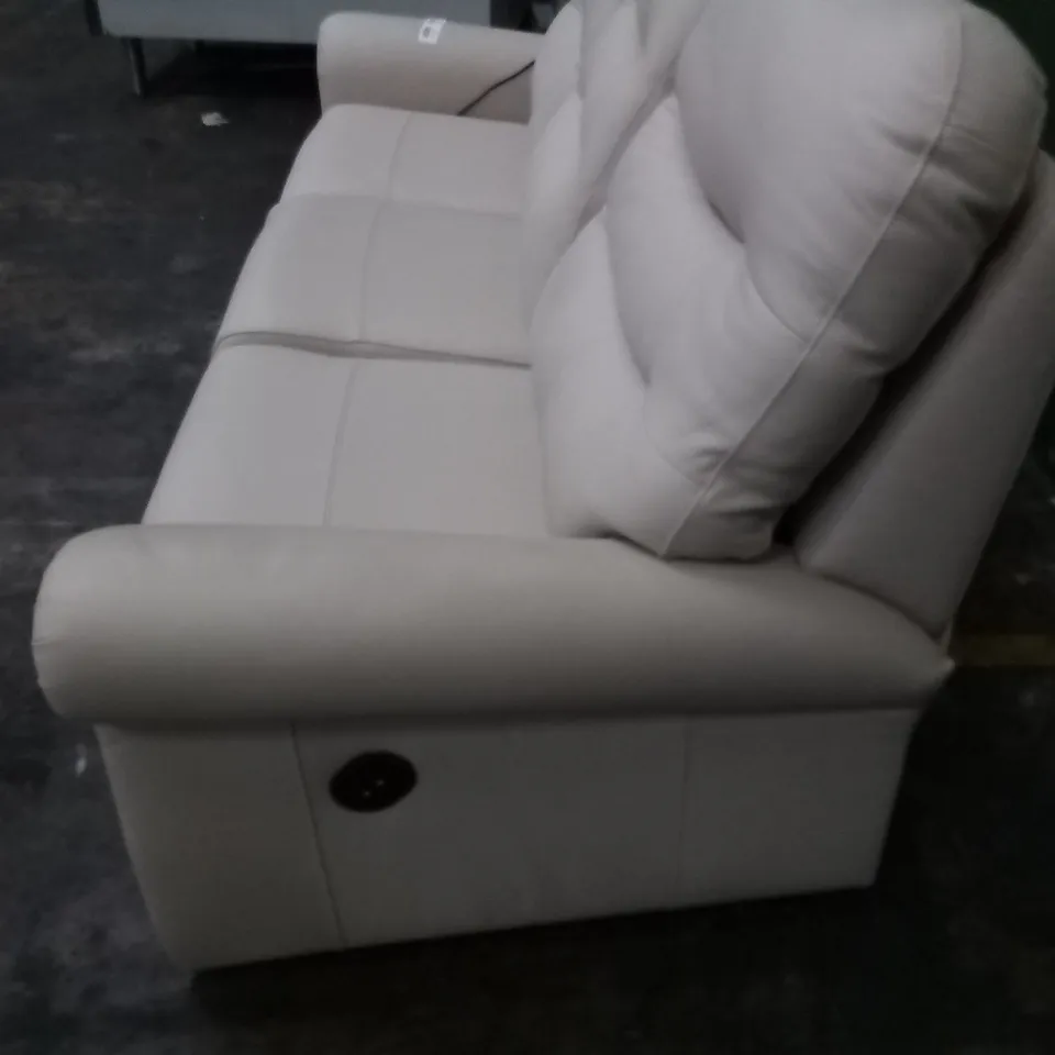 DESIGNER G PLAN MADE HOLMES CAMBRIDGE STONE ELECTRIC RECLINING THREE SEATER SOFA