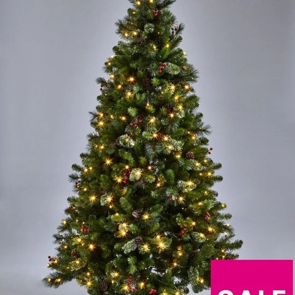 BOXED 6FT PRE LIT BROOKFIELD TREE RRP £200