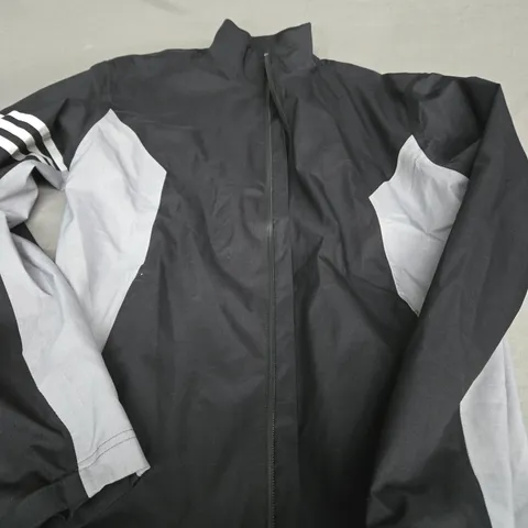 ADIDAS BLACK ZIP UP GOLF JACKET - XS