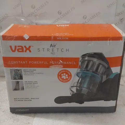 BOXED VAX AIR STRETCH PET MULTI-CYCLONIC BAGLESS CYLINDER VACUUM