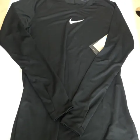 BLACK NIKE LONG SLEEVE TOP SIZE M 
