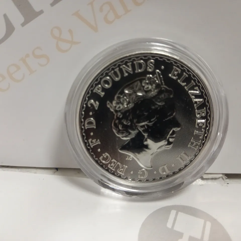 BRITANNIA 2021 1OZ 1999 FINE SILVER COLLECTABLE COIN 
