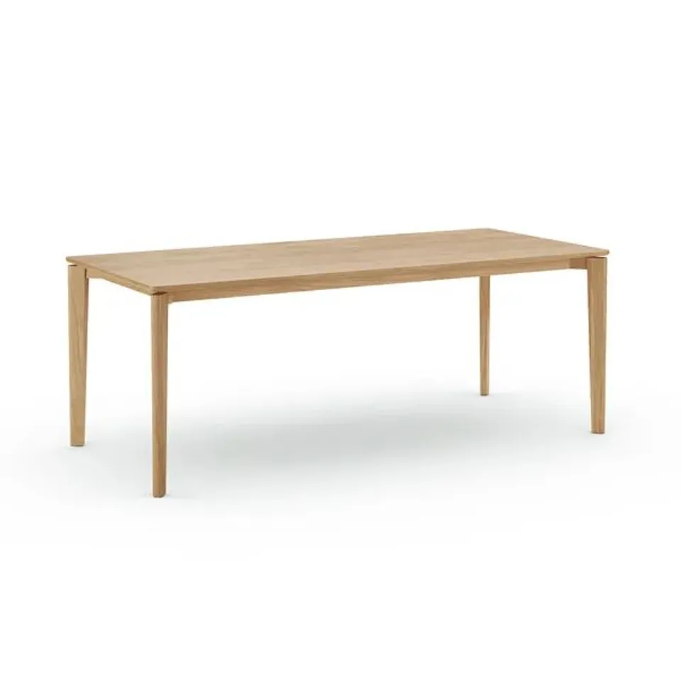BOXED HUDSON 6-8 SEATER RECTANGULAR EXTENDABLE DINING TABLE, OAK (1 BOX)