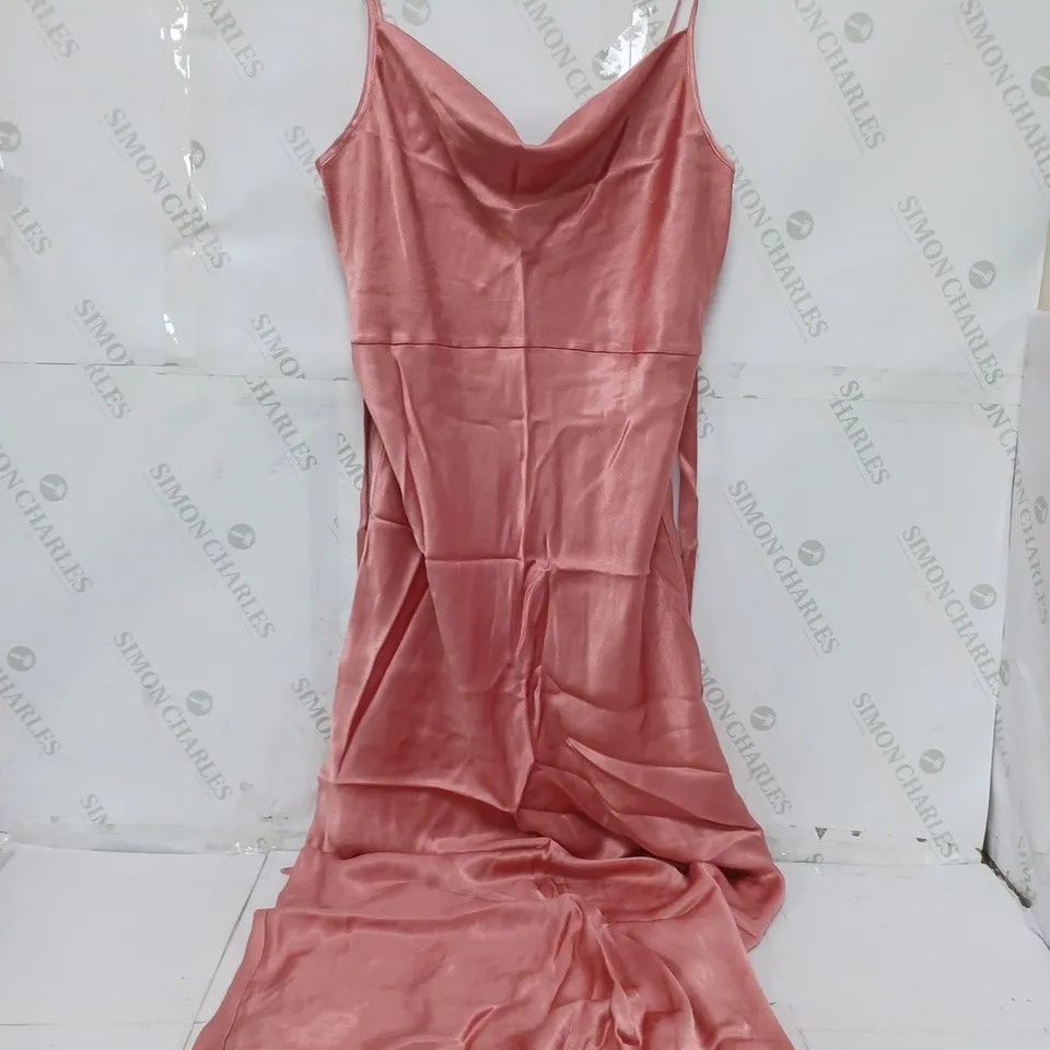 NOBODYS CHILD TRIXIE MIDI DRESS PLAIN IN PINK - UK 10