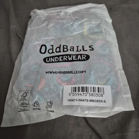 2 PAIRS OF ODDBALLS UNDERWEAR – FANCY PANTS BOXER SHORTS, SIZE S (MEN'S)