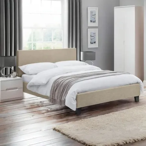 BOXED JULIAN BOWEN RIALTO STORAGE BED 150cm - OATMEAL (2 BOXES)