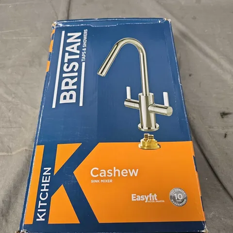 BOXED BRISTAN CASHEW KITCHEN SINK MIXER 