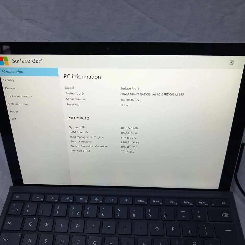 MICROSOFT SURFACE PRO 4 128GB