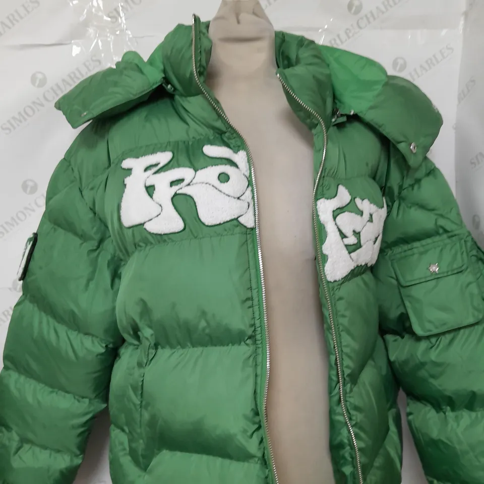 PUFFA LIME GREEN BUBBLE COAT SIZE UNSPECIFIED 
