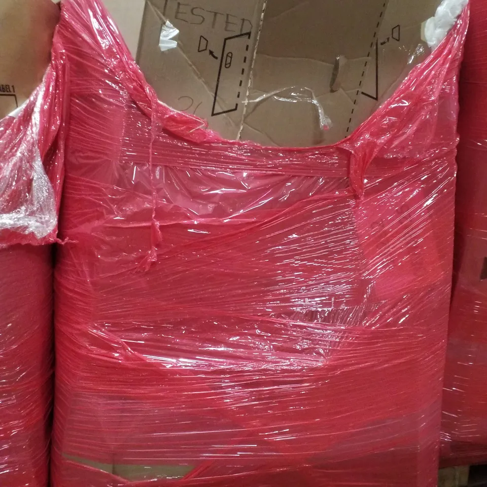 PALLET CONTAINING ASSORTED PRODUCTS INCLUDING 13" LAMINATE FLOOR CUTTER, SIDE TABLE, BUG-A-SALT GUN, EXTENDABLE SHOE RACK & KIDS SCOOTER 