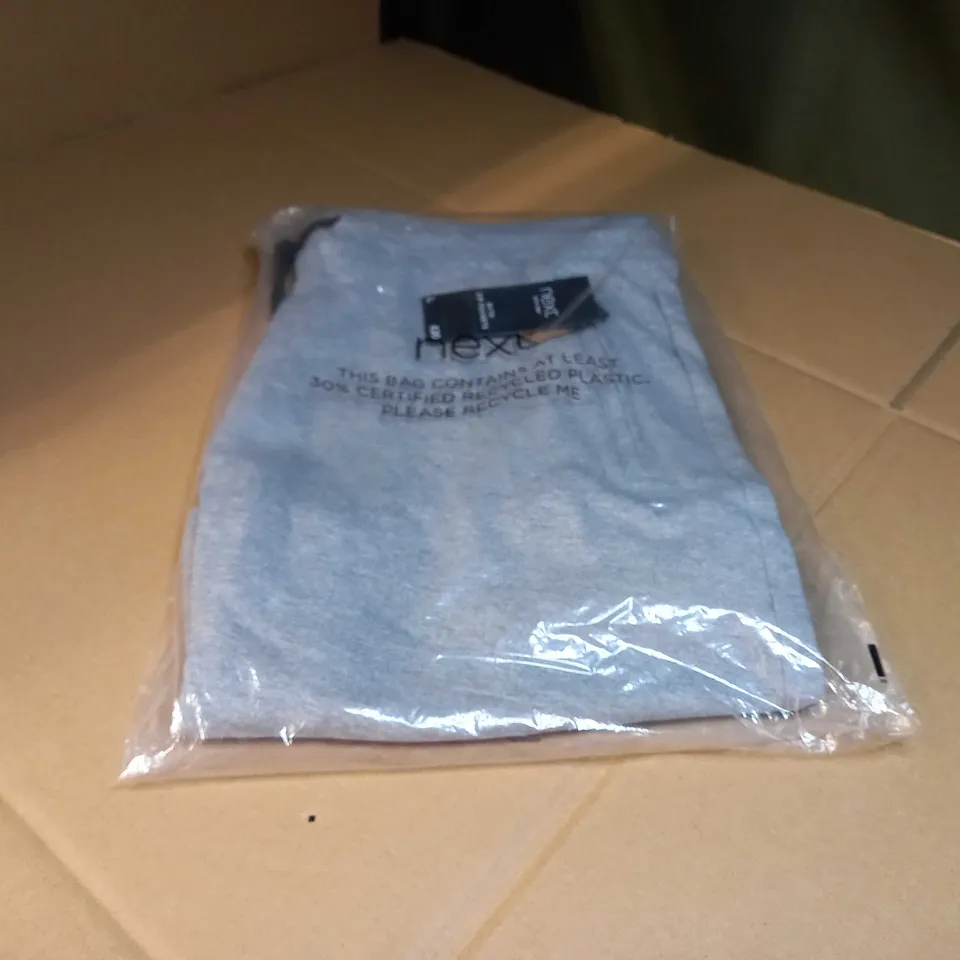 PACKAGED NEXT GREY MARL JOGGER SHORTS - LARGE