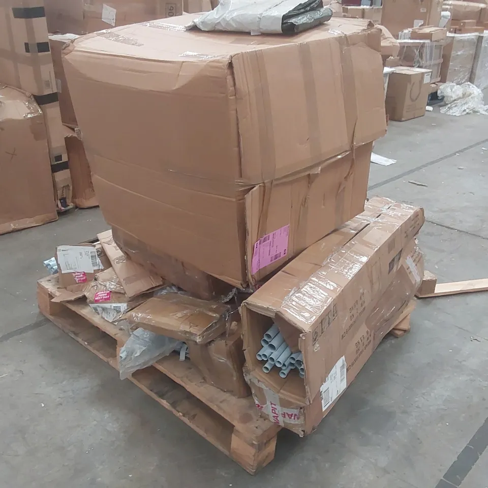 PALLET CONTAINING A LARGE QUANTITY OF ASSORTED NEO ITEMS INCLUDING: TUBE TENTS, TROLLEY ECT