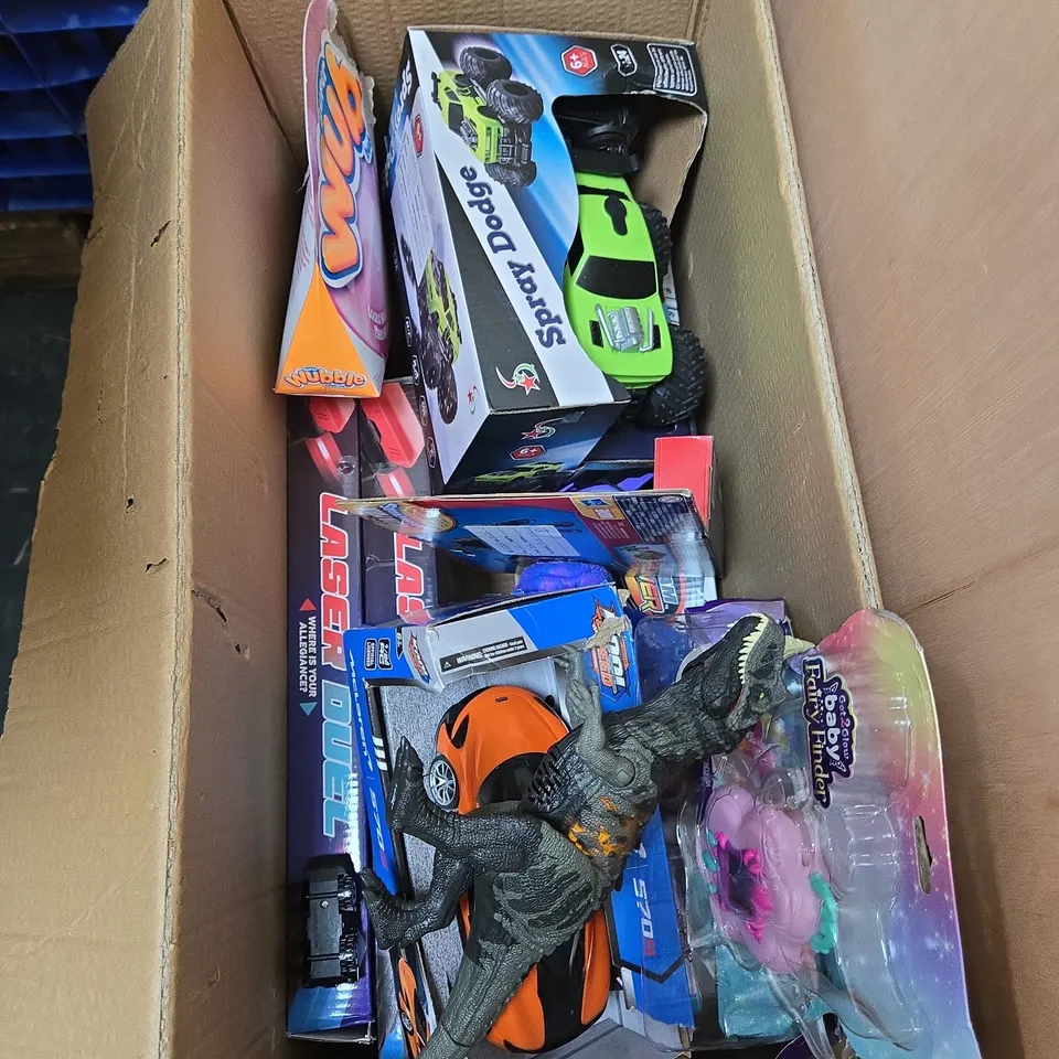 BOX OF APPROXIMATELY 10 ASSORTED TOYS