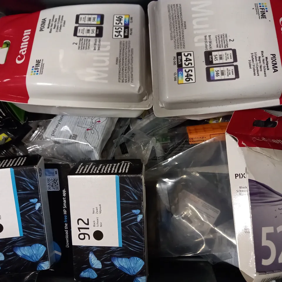 LOT OF APPROXIMATELY 20 ASSORTED PRINTER INKS & CARTGRIDGES