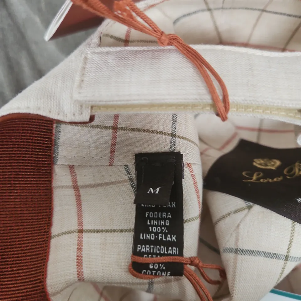 LORO PIANA WHITE BASEBALL CAP – MADE IN ITALY, SIZE M