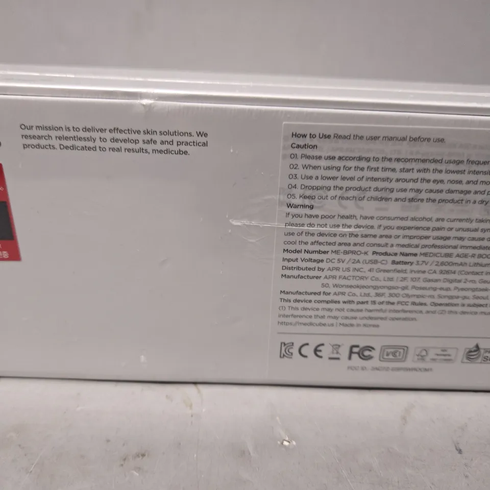 SEALED MEDICUBE AGE-R BOOSTER PRO - PINK EDITION