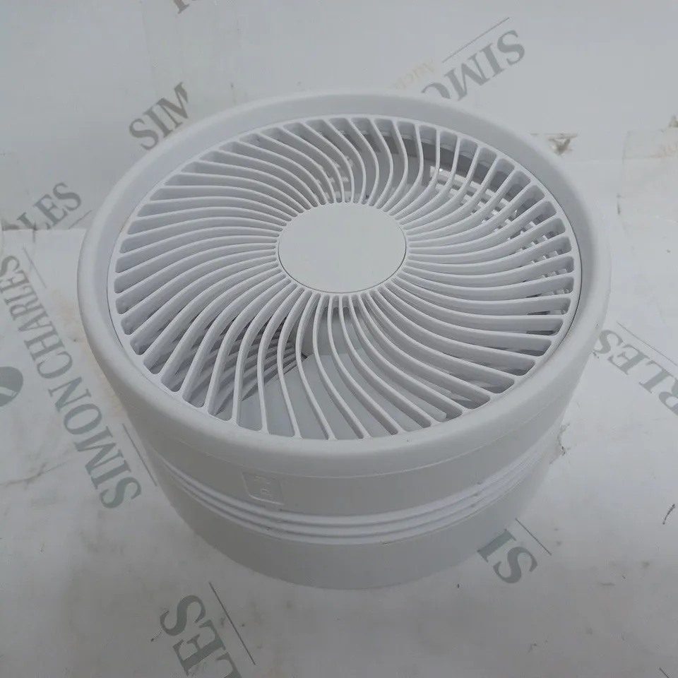 BELL & HOWELL MY FOLDAWAY ADJUSTABLE FOLDING FLOOR & TABLE FAN - WHITE