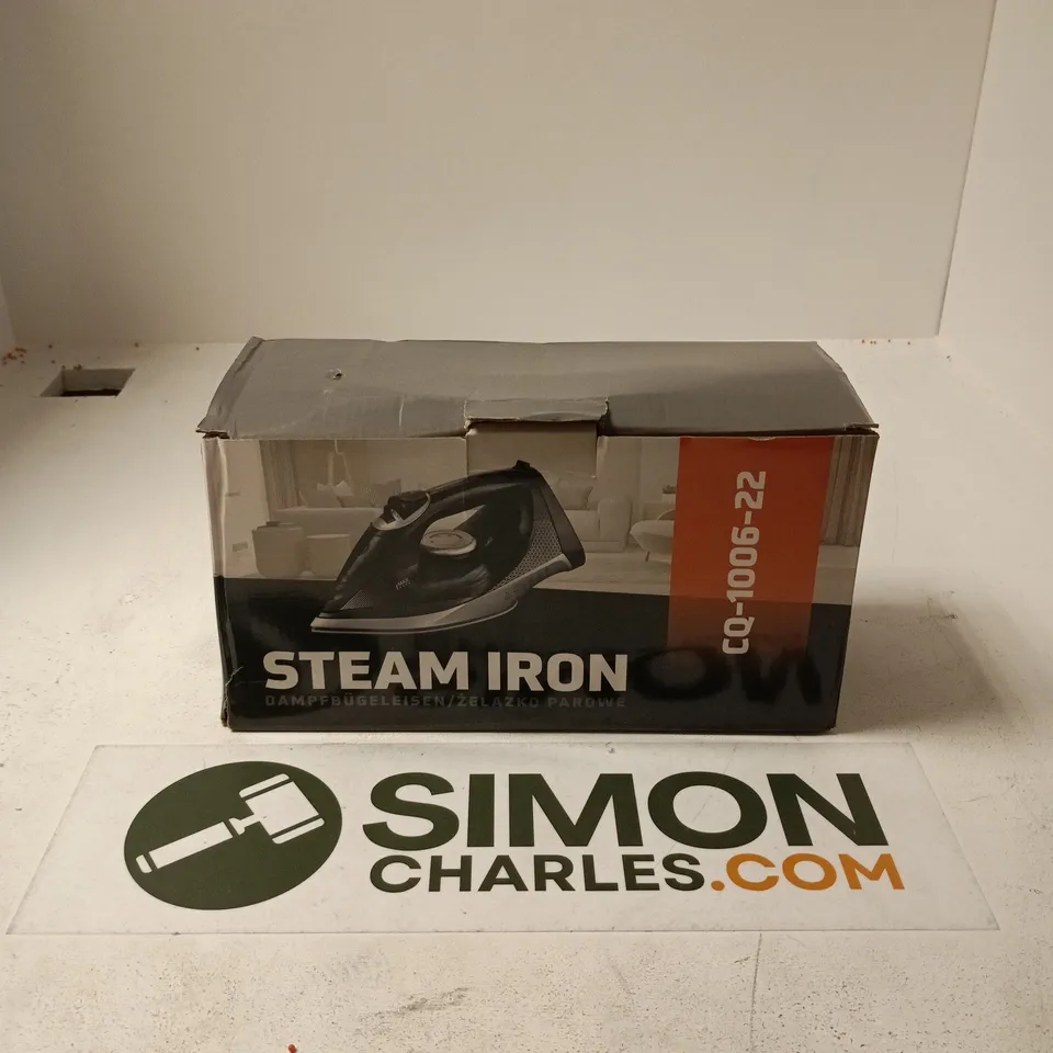 BOXED STEAM IRON CQ-1006-22