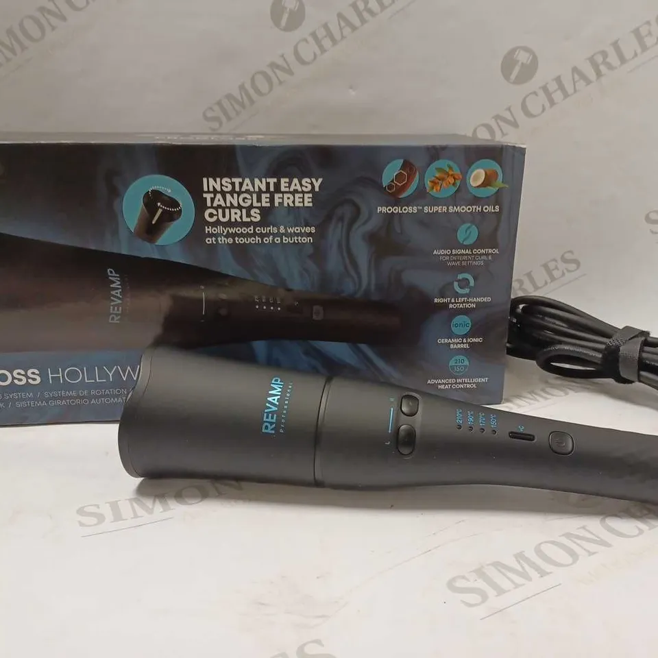 REVAMP PROGLOSS HOLLYWOOD AUTOMATIC ROTATING HAIR CURLER
