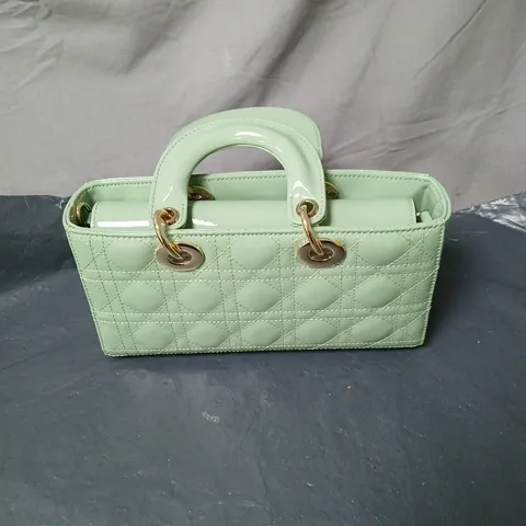 LA MAREY MINT GREEN QUILTED HANDBAG – WOMEN'S ACCESSORIES IN BOX