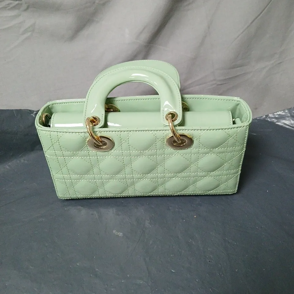 LA MAREY MINT GREEN QUILTED HANDBAG – WOMEN'S ACCESSORIES IN BOX