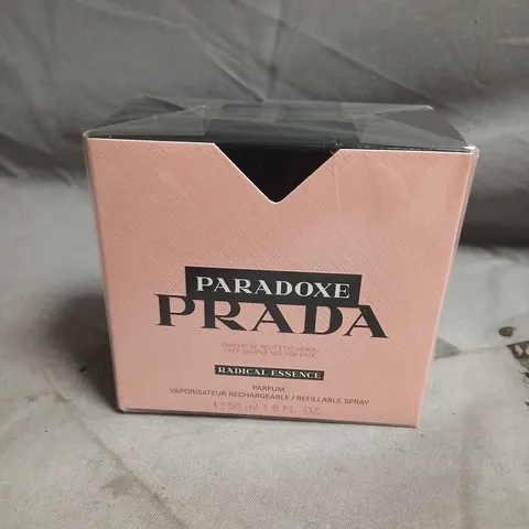 BOXED AND SEALED PARADOXE PRADA RADICAL ESSENCE PARFUM 50ML