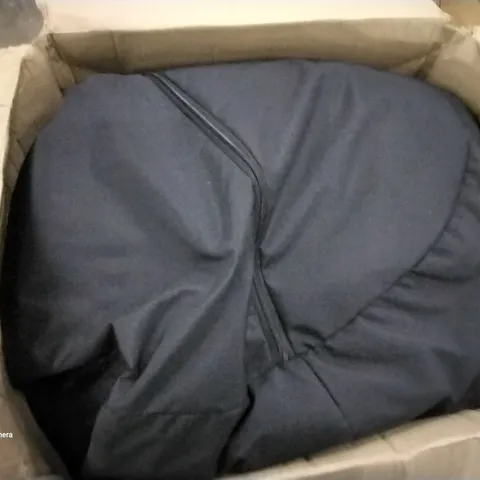 BOXED BEAN BAG CHAIR & LOUNGER BLACK