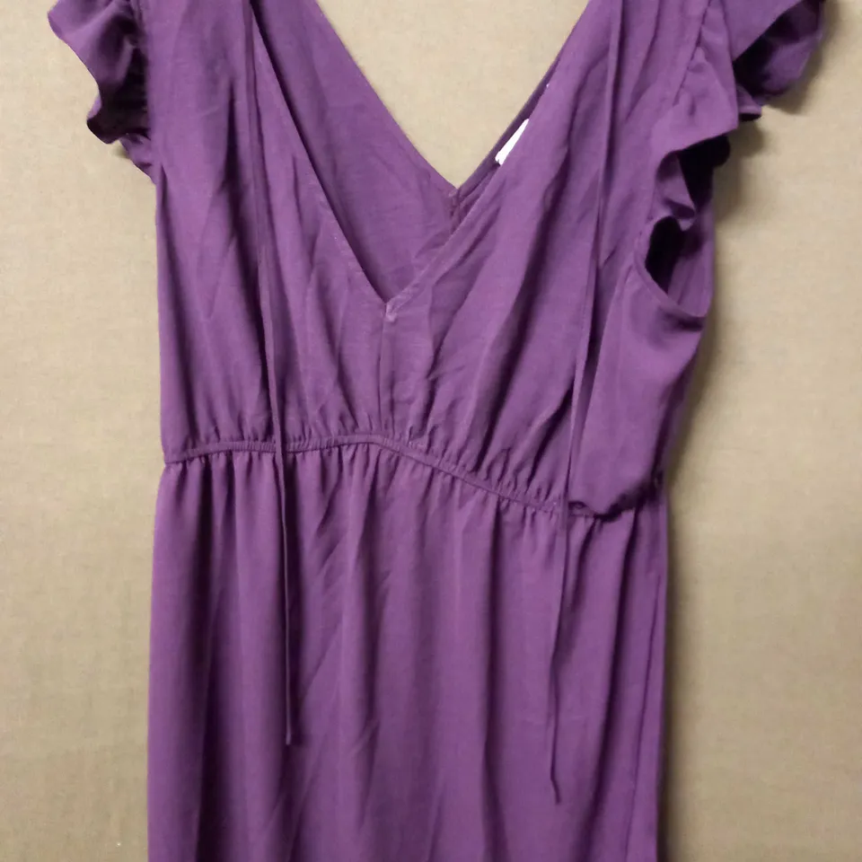 MAISON DE NIMES PLUM V-NECK DRESS - XL