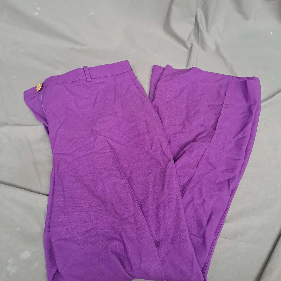 LK BENNET TROUSERS PURPLE SIZE 16