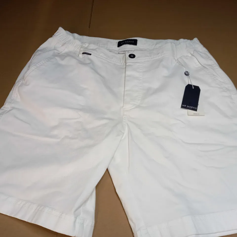 MR MARVINS AMSTERDAM WIMBLEDONS THE ORIGINALS SHORTS IN WHITE - W36 XL