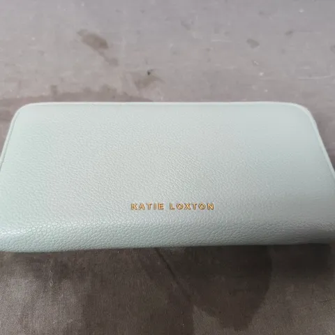 KATIE LOXTON LIGHT BLUE LEATHER ZIP WALLET