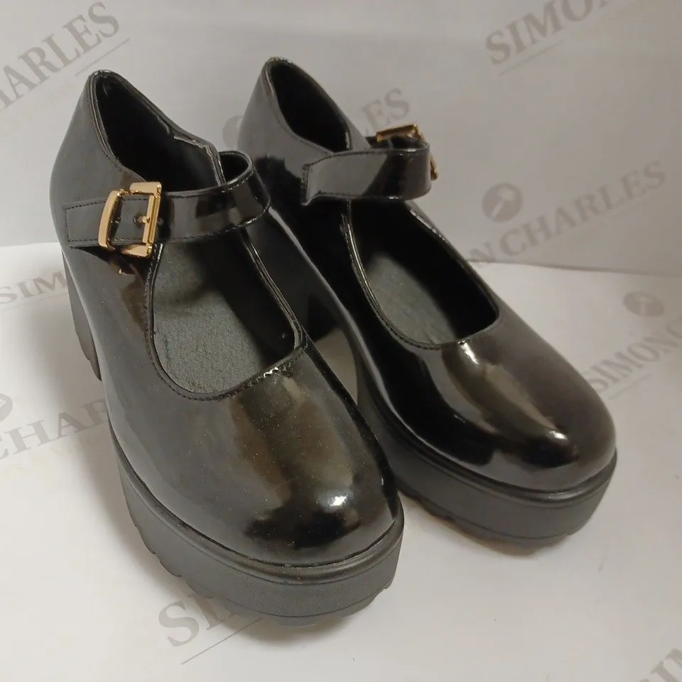 KOI VEGAN TIRA BLACK MARY JANES 'PATENT EDITION' - SIZE 5