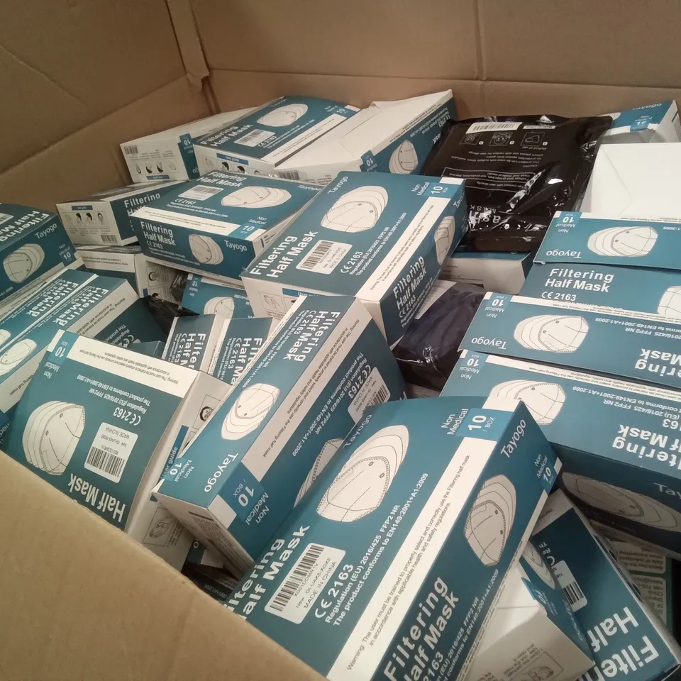 PALLET OF 8 BOXES CONTAINING ASSORTED FACE MASKS