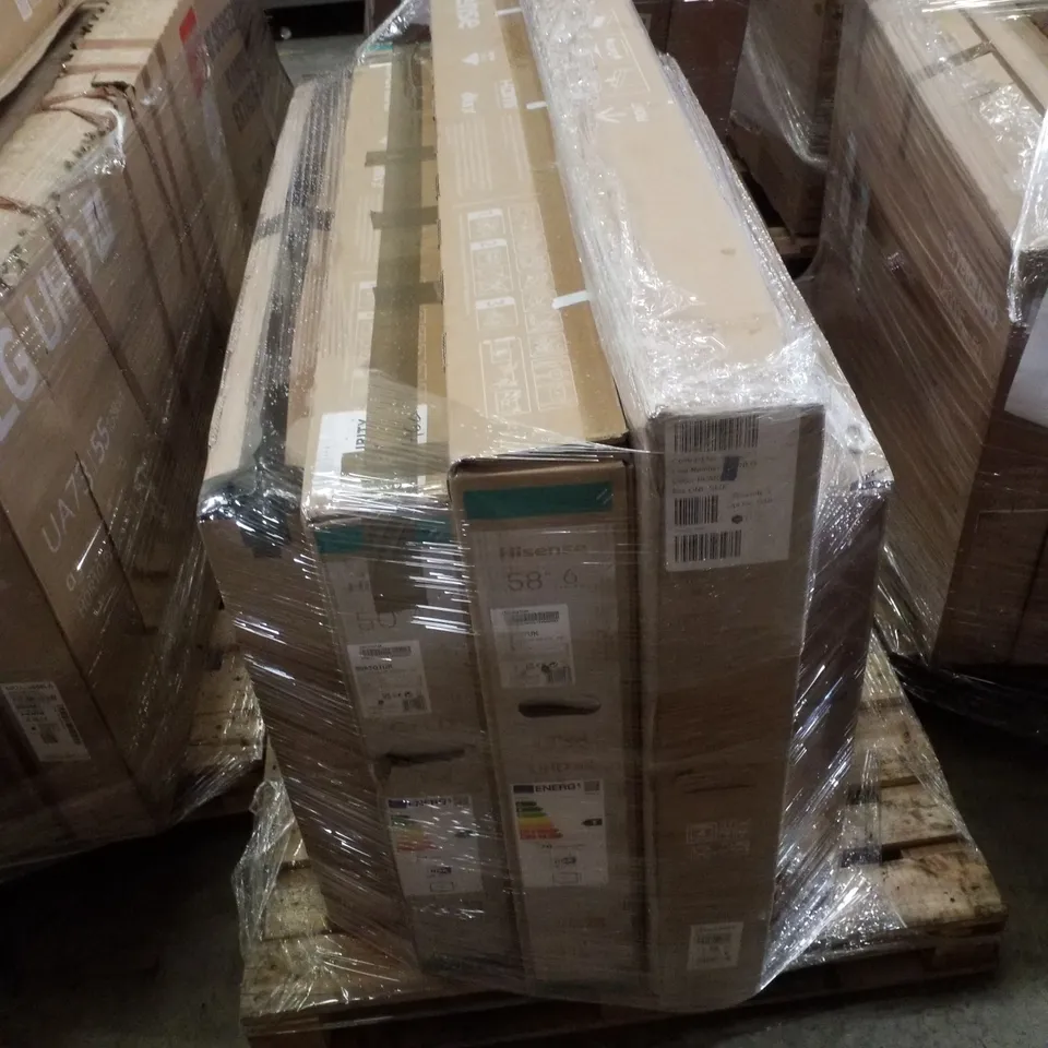 PALLET OF 5 ASSORTED DAMAGED TVS INCLUDING