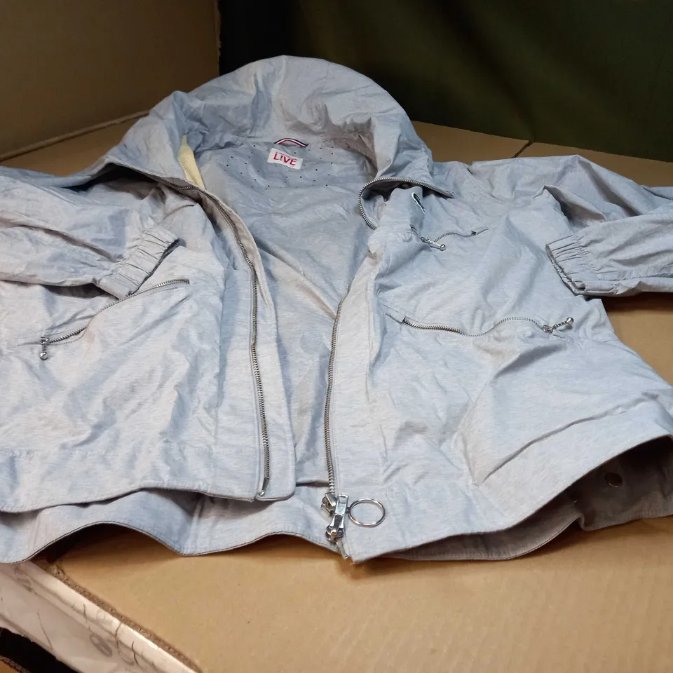 LACOSTE LIVE GREY MARL LIGHT WEIGHT OUTDOOR JACKET