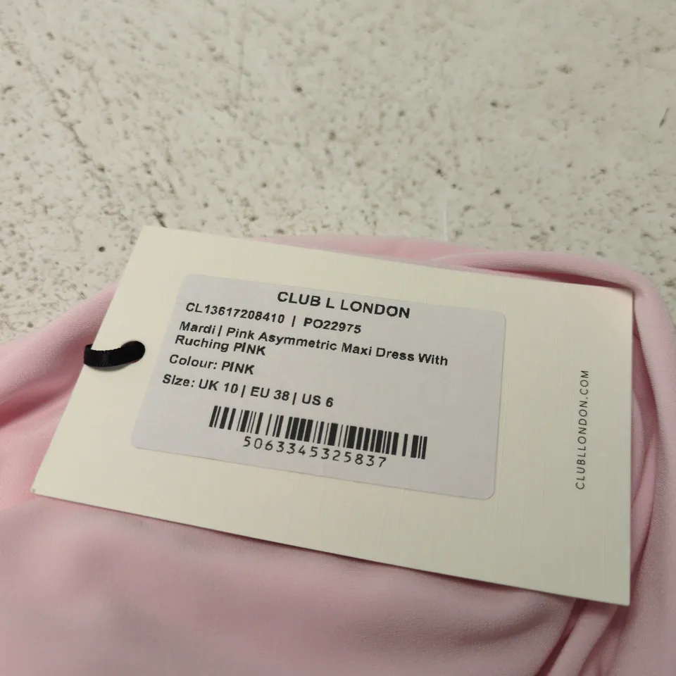 CLUB L LONDON PINK MAXI DRESS – UK 10