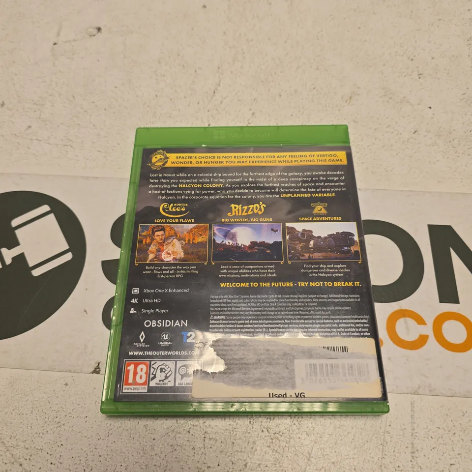 THE OUTER WORLDS – XBOX ONE GAME (USED)