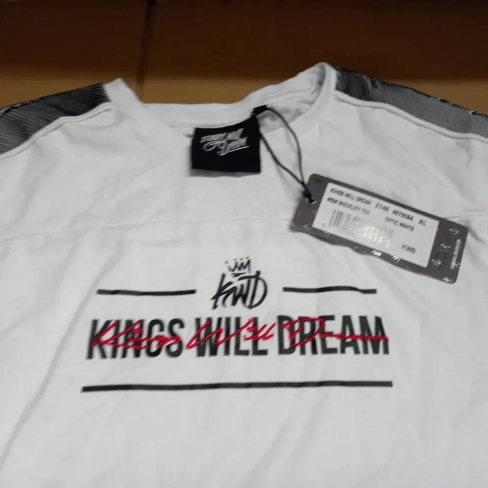 KINGS WILL DREAM WHITE BOCKLEY TEE - XL