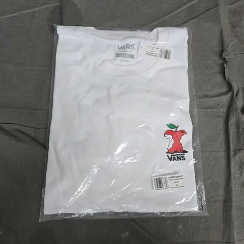 BAGGED VANS CLASSIC FIT LOCAL PRODUCE SS T-SHIRT – WHITE, XL