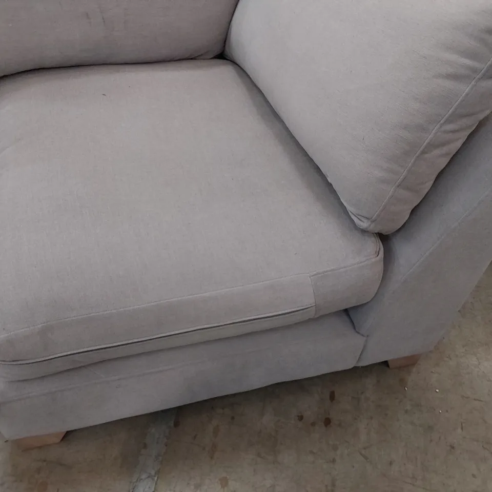 LOUNGE Co CORNER SECTION LIGHT GREY FABRIC