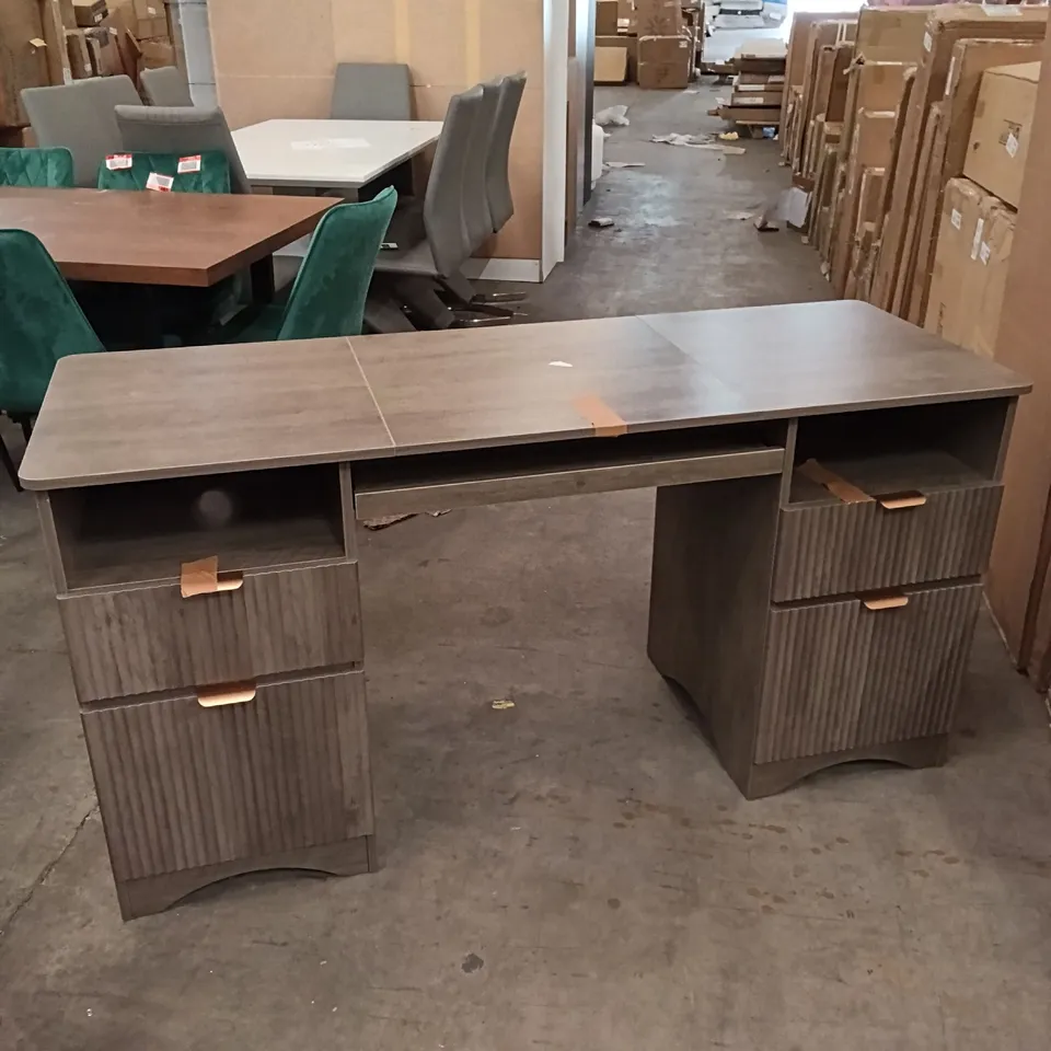 BESTIER FLUTED WRITING DESK - GREY 